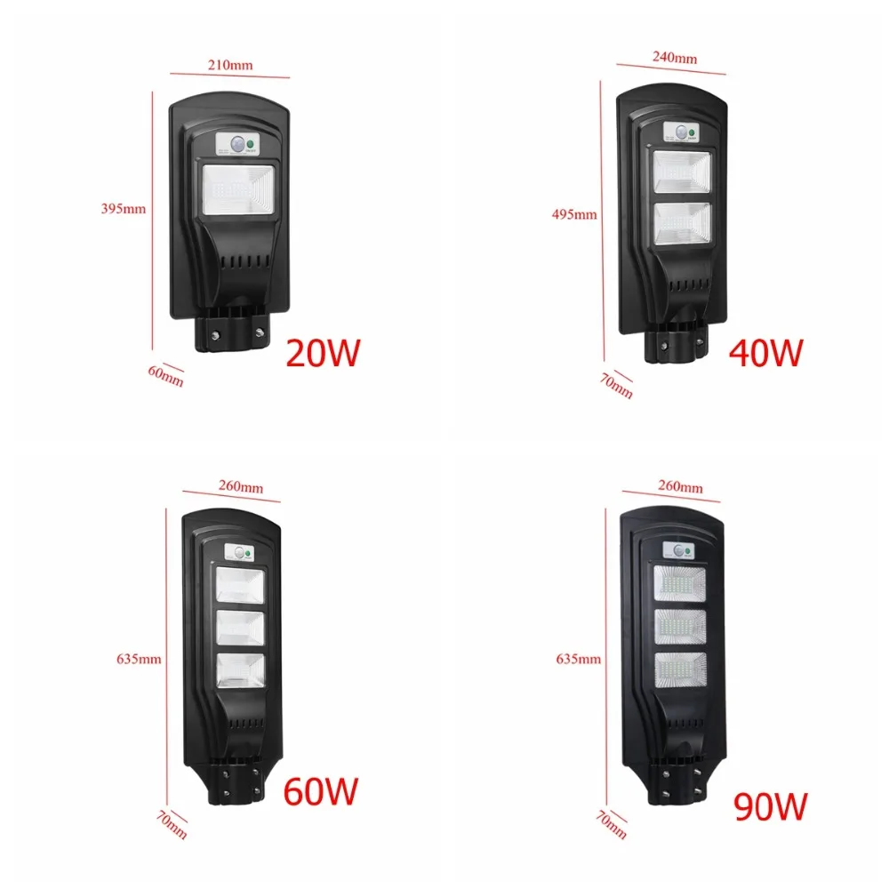 20/40/60W светодиодный настенный светильник IP65 Солнечный уличный световой радар motion 2 в 1 постоянно яркие и индукционные солнечные Сенсор дистанционного Управление