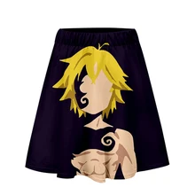 Повседневная юбка в стиле Харадзюку в стиле «Семь Грехов», новинка года, стильные юбки в стиле поп в стиле Харадзюку, Новые Сексуальные женские повседневные юбки в стиле кэжуал, уличная одежда