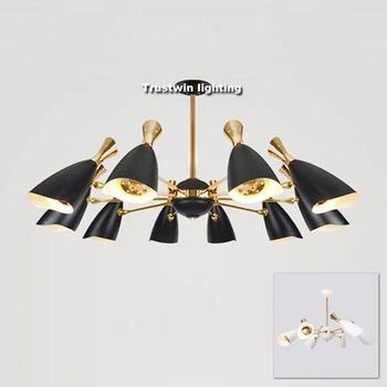 

LED Pendant Lamp Light Post Modern Stylish Creative Foyer Living Dining Room Pendant Light Delightfull Duke Nordic Golden Black