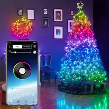 Aliexpress - Christmas Tree LED String Light USB App Control String Lights Lamp Waterproof Garland Fairy String Lights Christmas Trees Decor