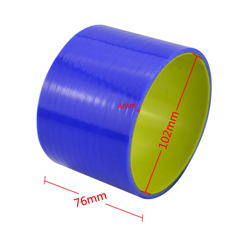 102mm-102mm Синий и желтый "-2,5" "-3" 2,4"-2,75" 2,48-" 2,75"-" 3"-" силиконовый шланг прямой Редуктор столярная муфта - Цвет: 102mm-102mm