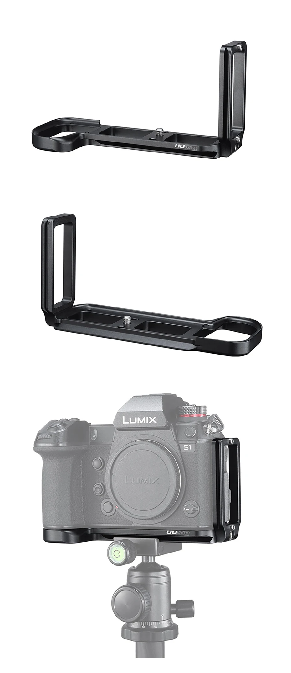 UURig R026 БЫСТРОРАЗЪЕМНАЯ l-пластина для Panasonic Lumix S1/S1R DSLR камеры клетка Rig опорная пластина боковая пластина для держатель микрофона