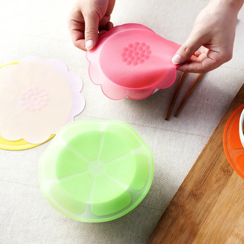 

1pc Stretchable Silicone Cover Food Bowl Cover Silicon Stretch Lids Tablekware Storage Container Lid Universal Fresh Keeping Lid