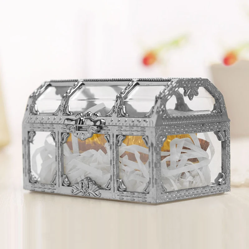 

12pcs Sweet Chest Candy Box Case Vintage Chocolate Treasure Boxes Gift FOR Kid Romantic Wedding Favor Party Decoration Gift Box