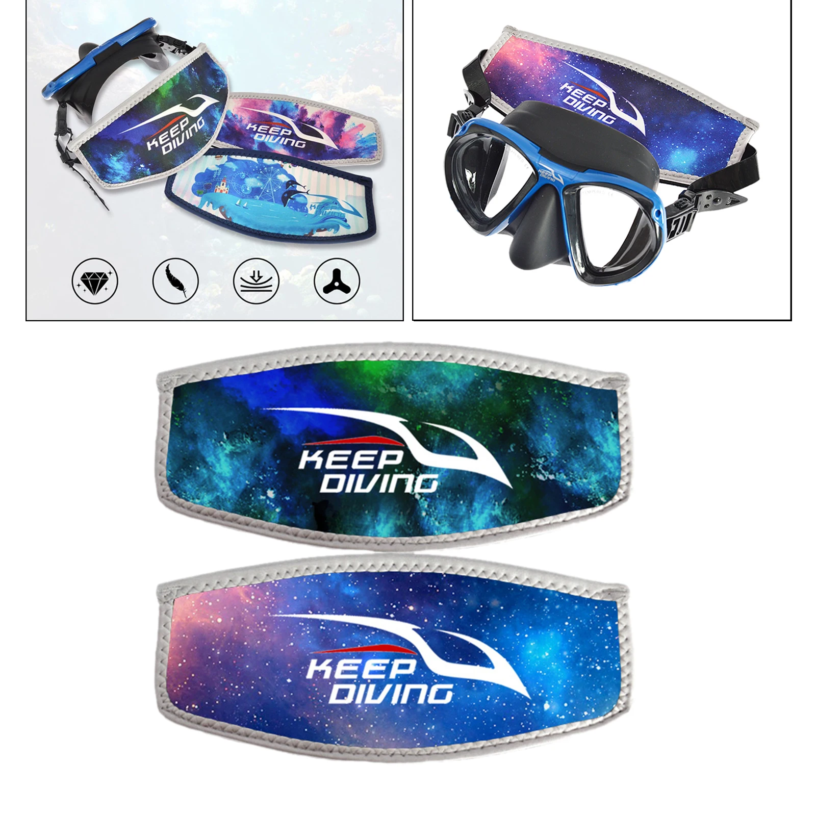 Diving Mask Strap Cover Underwater Snorkeling