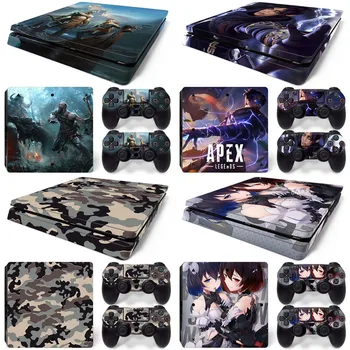 

Decal Skin Stickers For Playstation 4 Slim PS4 Slim Console 2 Pcs Vinyl Decals Skins Sticker For Controller Cover