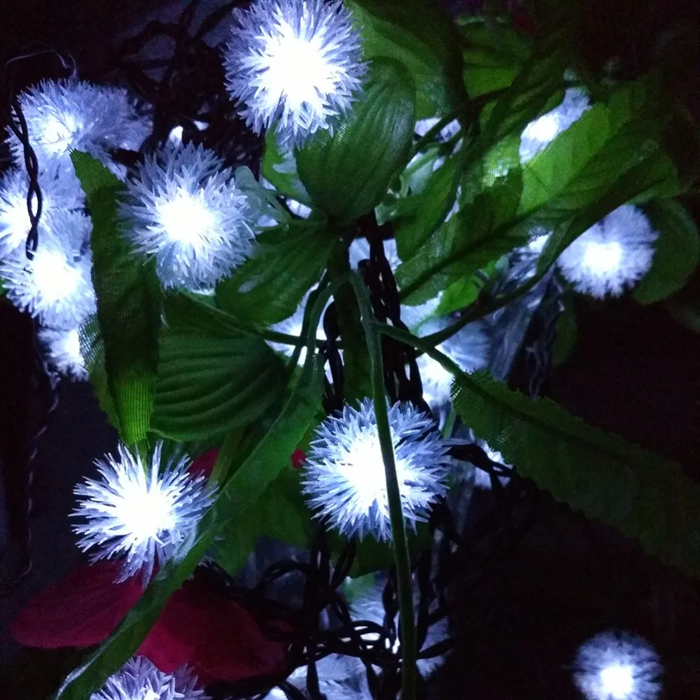 

YIYANG 12M Snow Flowers LED Solar String Lights Decoration For New Year Christmas Tree Party Outdoor Garden Patio Lantern Lights
