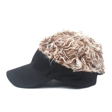 НОВАЯ шапка унисекс, забавная Кепка для парика, козырек для волос, повседневная Кепка для гольфа, открытый парик, бейсболка для родителей и детей, уличный тренд для улицы