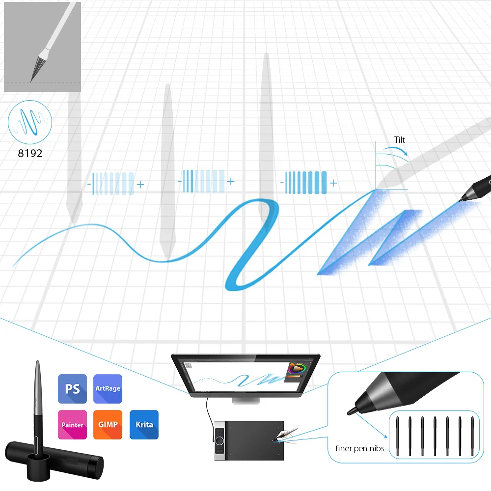 XP-Pen Deco Pro S M Drawing Tablet Graphics Tablet Animation Drawing Board With Tilt 8192 pressure For Art Online Education