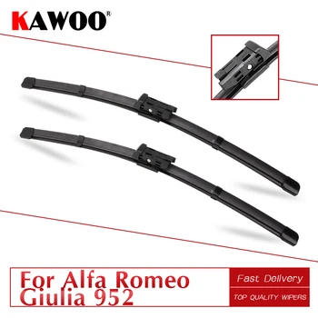 

Car Windscreen Wiper Blade for Alfa Romeo Giulia 952 24" 18" 2016 2017 2018 2019 Auto Rubber Wipers Fit Push Button Type Arms