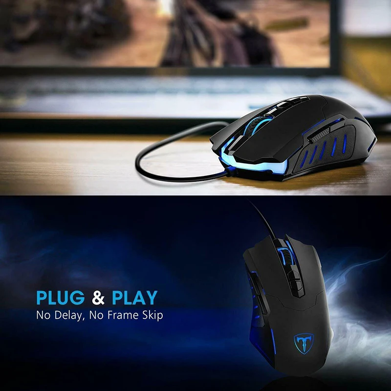 Игровая мышь с подсветкой 2400 точек/дюйм 5,8 ГГц проводная USB мышь для настольного компьютера GV99