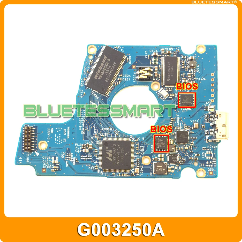 Controlador de Disco Rígido Pcb G003250a para Toshiba 2.5 Polegadas Usb 3.0 Hdd Recuperação de Dados Reparo de Disco Rígido