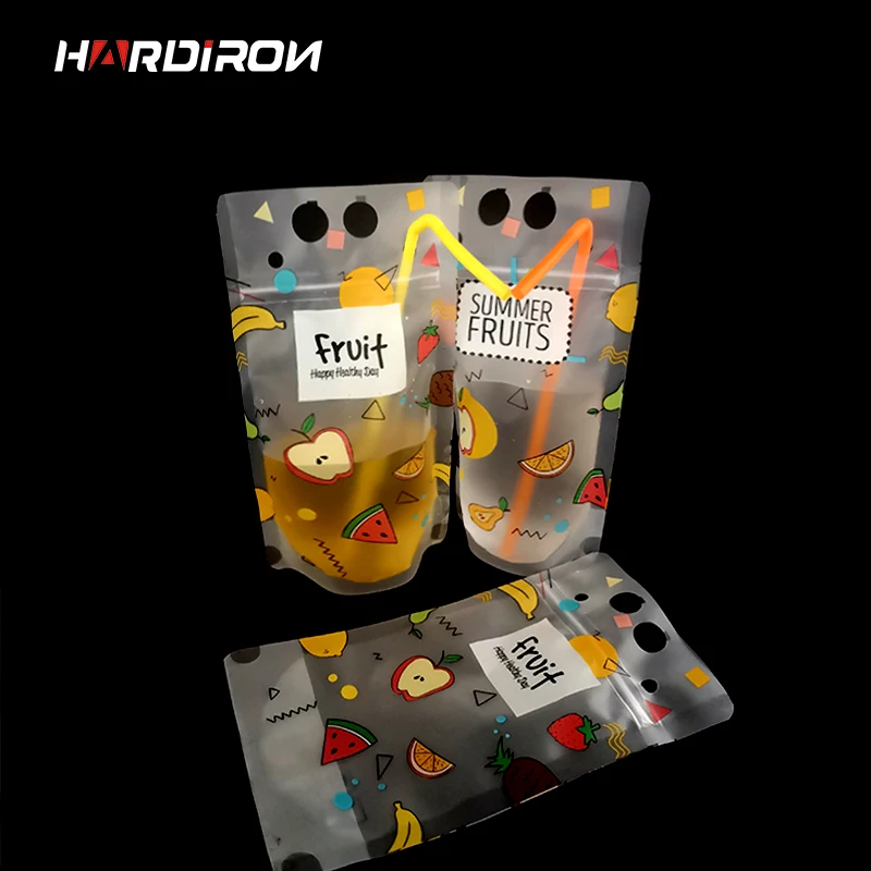 Новинка 2020 от HARDIRON одноразовый матовый мешок тоут для повторно закрытых напитков