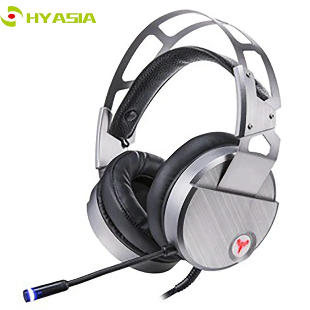HYASIA PC Игровые наушники Casque 7 1 канальный звук USB Проводные Наушники Компьютерная