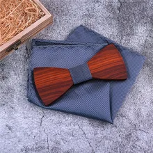 Мужской ручной деревянный галстук-бабочка галстук Модный повседневный носовой платок набор мужской галстук-бабочка деревянный полый резной и коробка галстук-бабочка homme 50