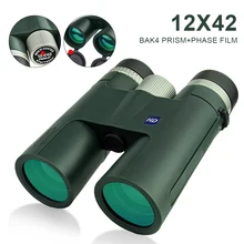 

12x42 HD Binoculars Professional Telescopes BAK4 Prism Waterproof Binoculars Portable for Bird Watching Hunting Outdoor Travel