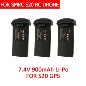 

Smrc S20 Parts Rc Drone Extra Battery GPS MODE 7.4v900mah Spare Battery For S20 Accessories Gps Drone