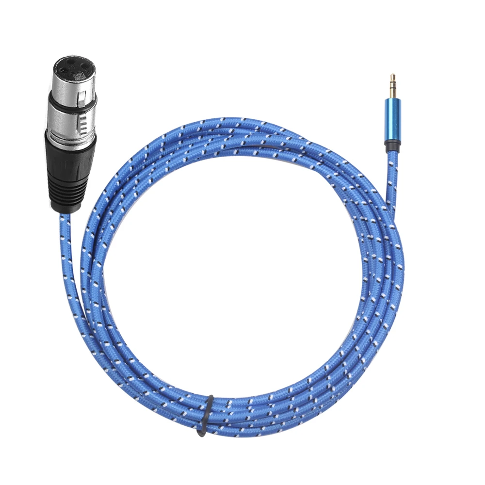 

XLR To 3.5mm (1/8 Inch) Stereo Microphone Cable For Camcorders DSLR Cameras Computer Recording Device And More