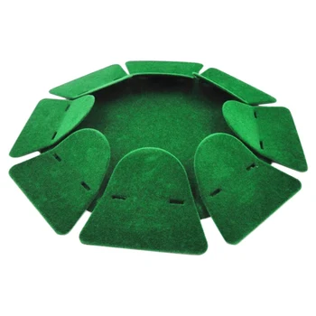 

All-Direction Golf Practice Hole Cups Golf Putter Training Plate Surface Flocking Aid Indoor Outdoor Made of Metal Green
