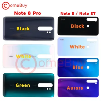 

For Xiaomi Redmi Note 8 Pro Battery Cover Door Back Glass Panel 8T Rear Housing Case for Redmi Note 8 Pro Back Battery Cover