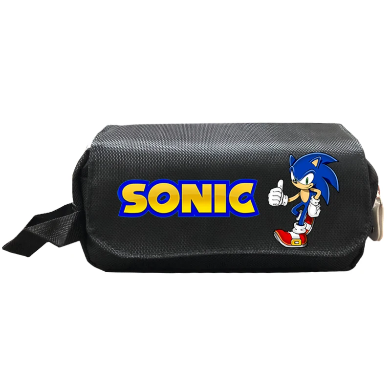 Высококачественный чехол для карандашей Sonic Мультяшные школьные сумки книг