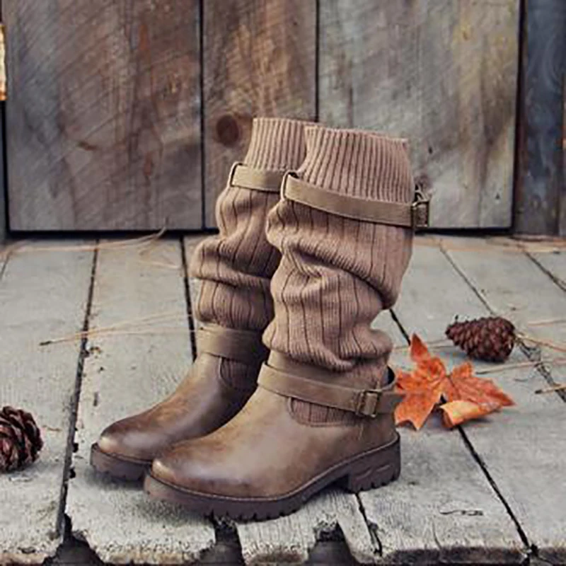 

Fashion Boots Women 2019 New Plus Size Autumn And Winter Explosions Fashion Elastic Chunky Stretch Women Sexy Booties Sock Boots