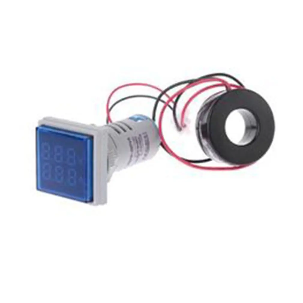

Square LED Digital Ammeter Voltmeter Ammeter AC60 500V AC 0-100A AD16 22FVA Powerful Table Current Voltage Tester Meter