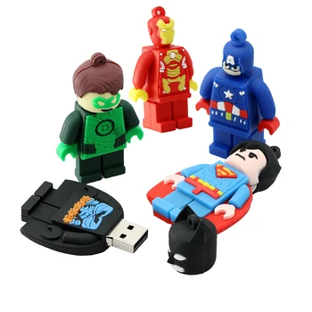 

Super hero/Batman/Superman/Spiderman USB Flash Drive Memory Stick 4 8 16 32 64 128 256 gb Pendrive 256GB 32GB 8GB 64GB USB 2.0