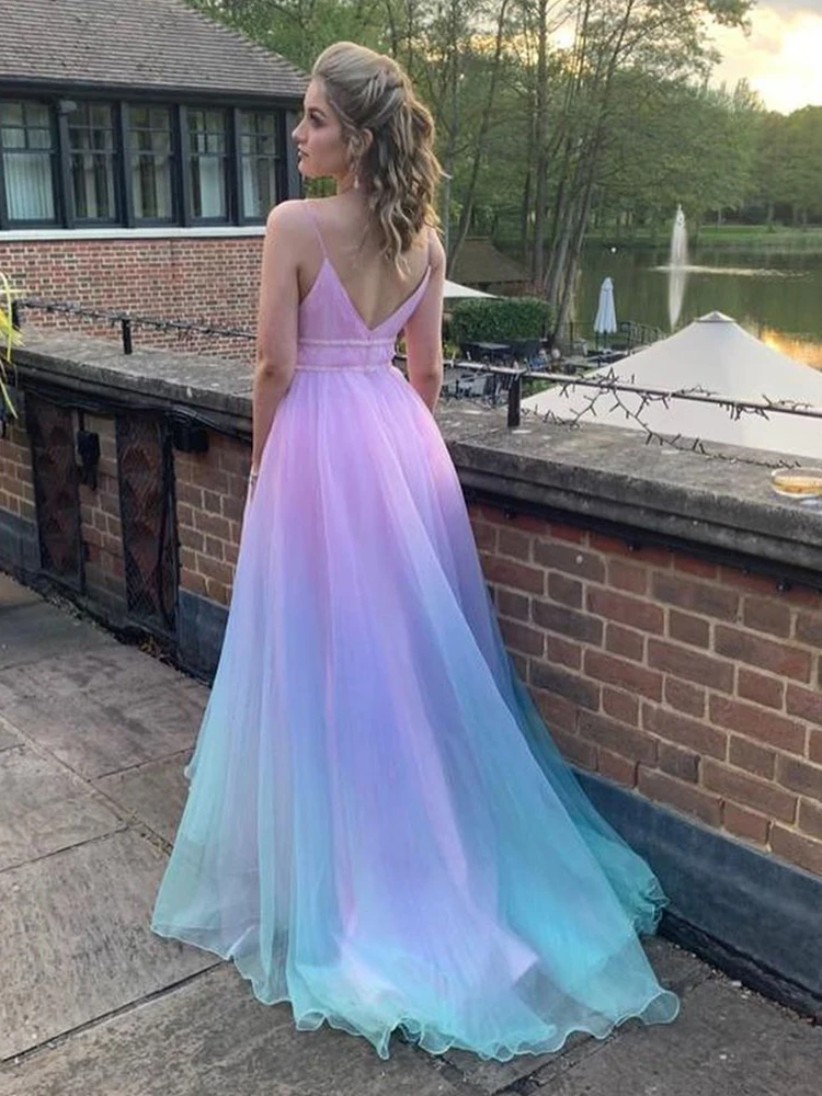 VKbridal Textured Ombre 2020 Prom Dresses Organza Long Evening Dresses with ruched bodice Ball Gown Pageant Party Gowns beautiful prom dresses