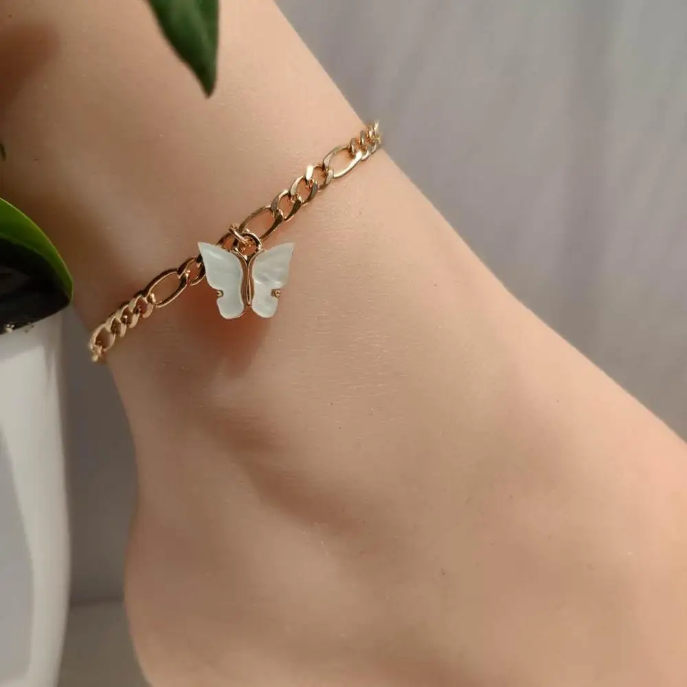 Fashion Cute Butterfly Anklets for Women Simple Anklet Gold Color Chain Ankle Bracelet on Leg 2020 Bohemian Beach Foot Jewelry Fashion Cute Butterfly Anklets for Women Simple Anklet Gold Color Chain Ankle Bracelet on Leg 2020 Bohemian Beach Foot Jewelry
