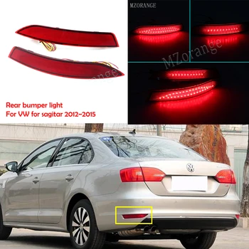 

MZORANGE Rear bumper light For VW for sagitar 2012~2015 Rear Tail Brake Light Warning Auto Stop Light Fog Light Car Assembly
