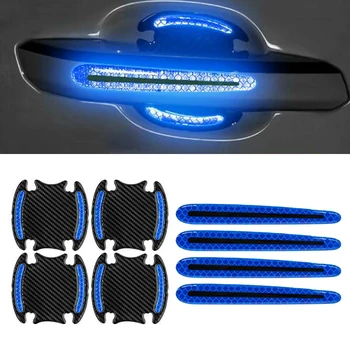 

PVC Strips Reflective stickers Set Car Door Handle Bowl Film Accessory