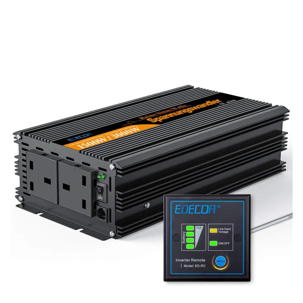 

12V /24V 1500W pure sinusoidal wave vehicle-mounted inverter with external screen