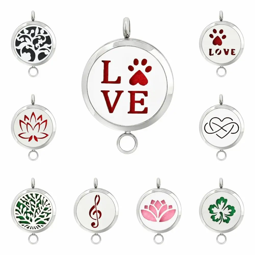 Love paw 30 мм диффузор медальон 316L нержавеющая сталь магнитные эфирные масла