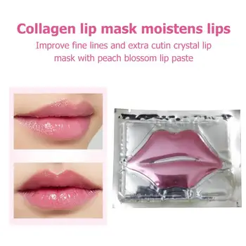 

Hot Lip Mask Gold Crystal Collagen Anti-Ageing Wrinkle Pad Lips Masks Peel Off Lasting Moisturizing Nourish Lips Care