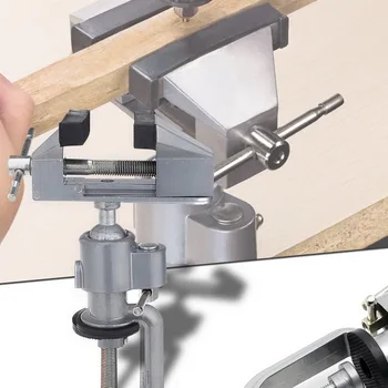 

junejour Universal Table Vise with 360 degrees Swiveling Head Clamp for Crafting Painting Sculpting Electronics Soldering