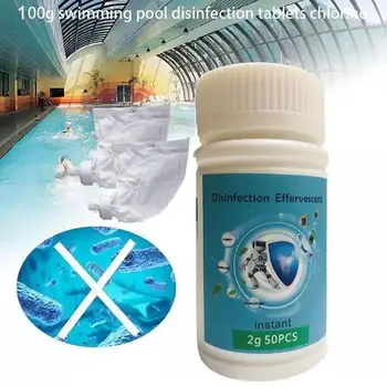 

Pool Filter Cleaner Swimming Pool Filter Bag Pool Cleaner All Purpose Suction Machine Zipper Bag With 50pc Disinfection Tablets