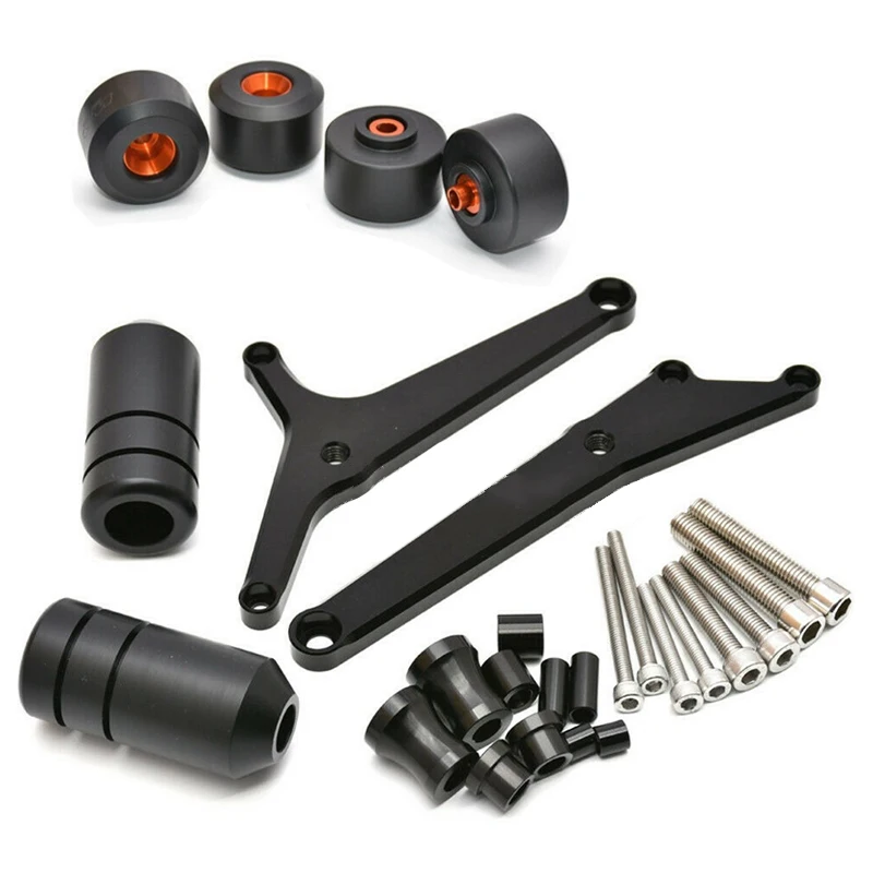 CITALL подходит для RC390 RC125 RC200 мотоциклетные рамки слайдер Крушение обтекателя падение протекторы комплект
