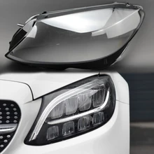 Для Mercedes-Benz W205 C300 фары с объективом корпус фары прозрачный объектив корпуса тени прозрачный c-класс C300 180L
