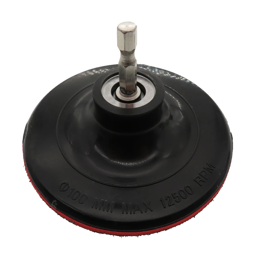 

Backing Pad - 4 inch Plate M10 Hook & Loop Polishing Buffing Pad Backer Pads For Electric drill