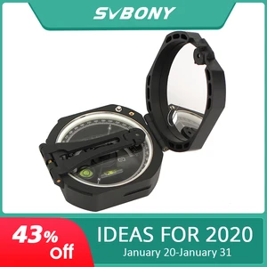 SVBONY компас профессиональный военный Открытый выживания кемпинга оборудование геологический Карманный компас легкий F9134 - изображение