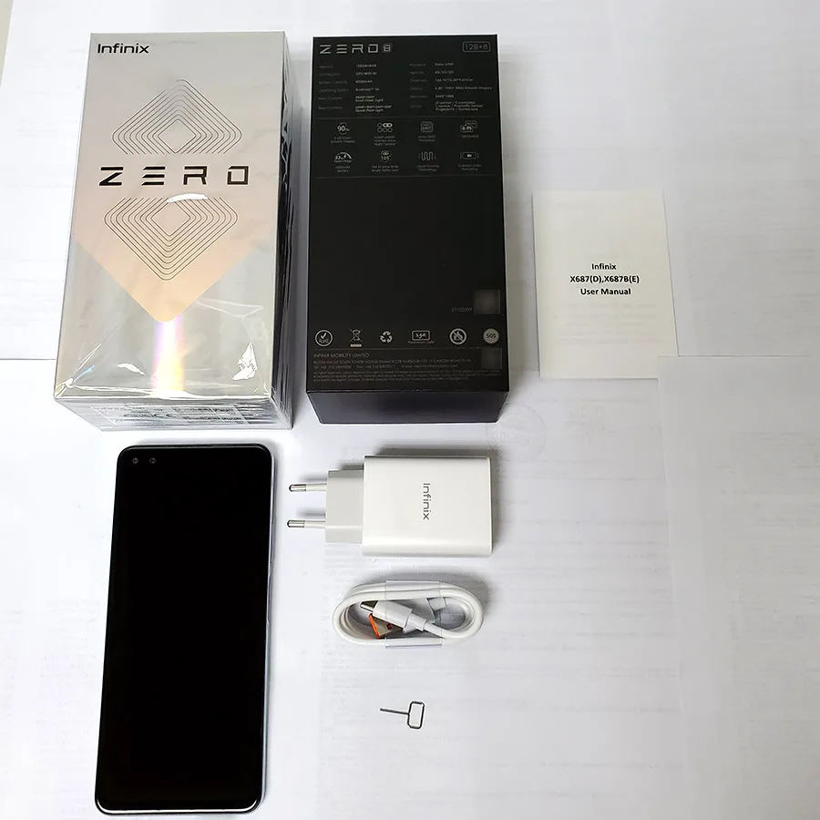 Глобальная версия Infinix Zero 8 6 85 ''FHD Гб 128 ГБ 90 Гц полный экран 64 мегапиксельная