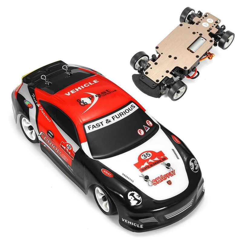 Wltoys 1pcs K969 1/28 2.4G 4WD Brushed RC Car High Speed Drift Car Toy, EU Plug & 1pcs Adjustable Ball Differential