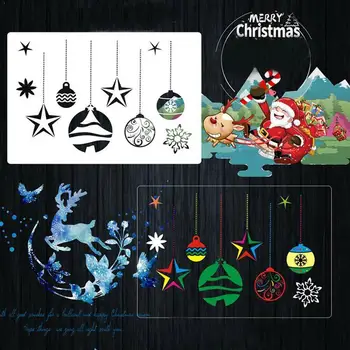 

New 16Pcs/Set A4 Christmas Painting DIY Layering Stencils Template Scrapbook Album Decorative Coloring Painting Embossing V3V1