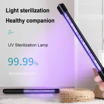 

Portable 3W UV Sterilization Household Sterilization Lamp Demodex Lamp Ultraviolet Light Tubes UVC Sterilizer Blacklight Led 3W