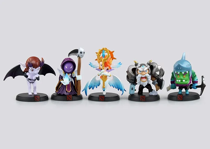 Lovely PC game DOTA hero model action figures queen of pain Zeus Skywrath Mage NEC toys collection