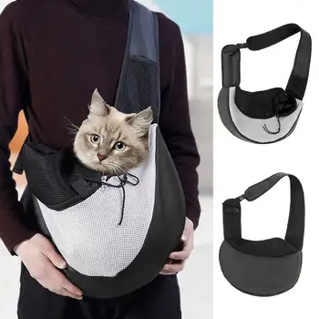 

Holder Portable Single Shoulder Zipper Cat Dog Mesh Hands Free Outdoor Carrier Puppy Fashion Travel Pet Bag Accessories Sling