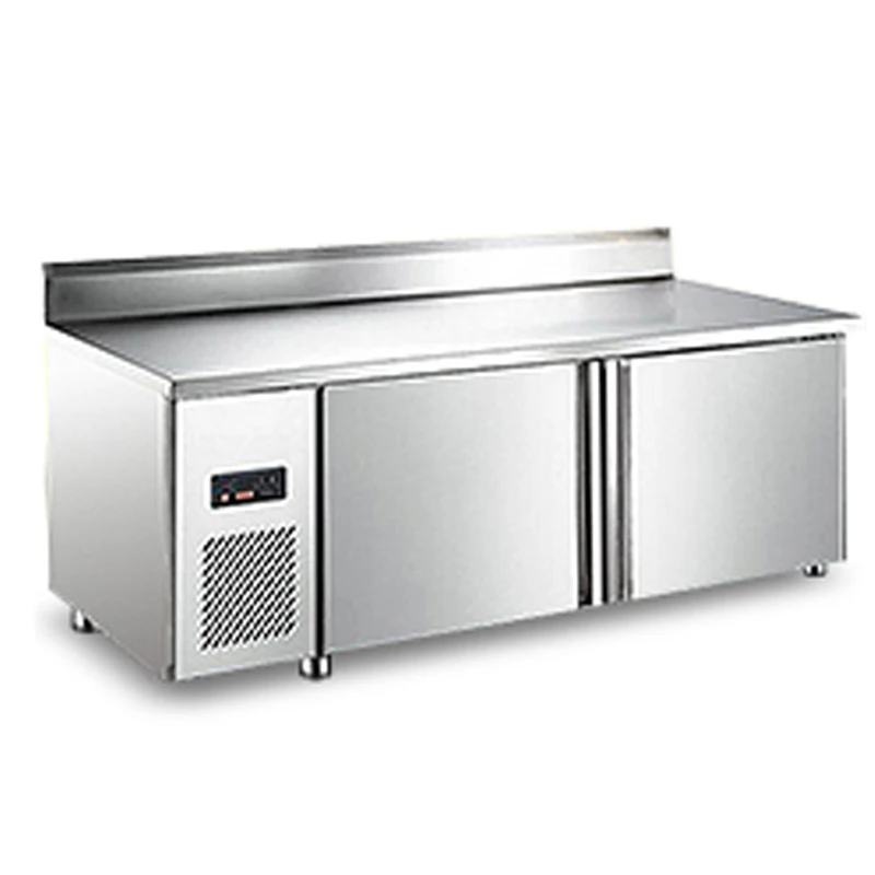 

Fresh-keeping freezer stainless steel commercial refrigerator display cabinet knob type milk tea store refrigerator