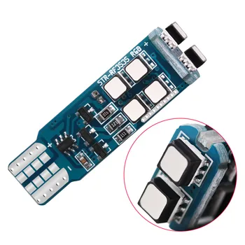 

10 Pcs Multi-Color 3-SMD RGB LED Parking City Side Marker Position Light License Plate Backup Reverse Light Replacement Bulbs