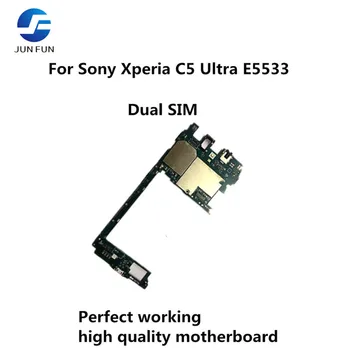 

JUN FUN Tested Full Work Original Unlock Motherboard For Sony Xperia C5 Ultra E5533 Logic Circuit Electronic Panel